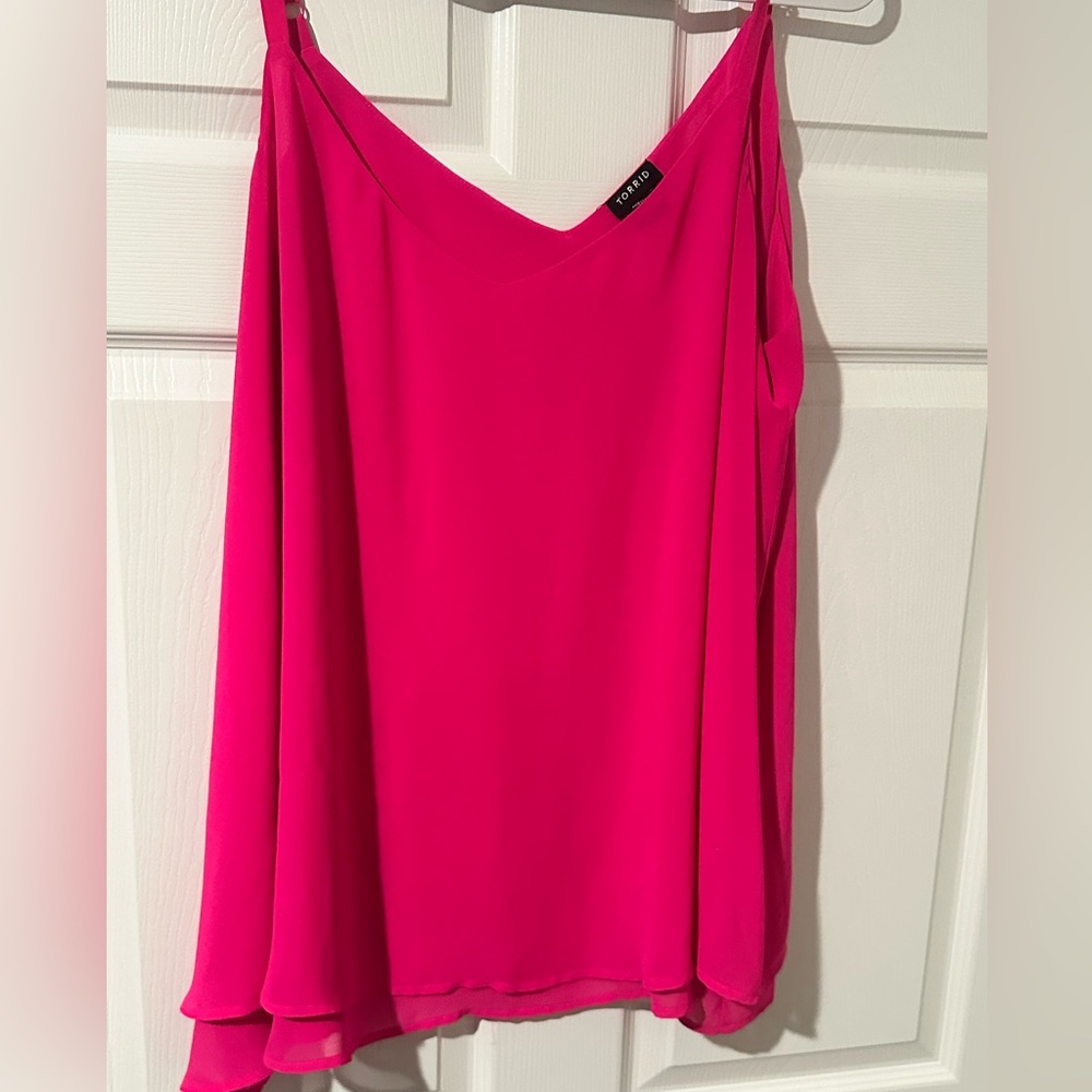 Torrid Vibrant Pink Women's Blouse